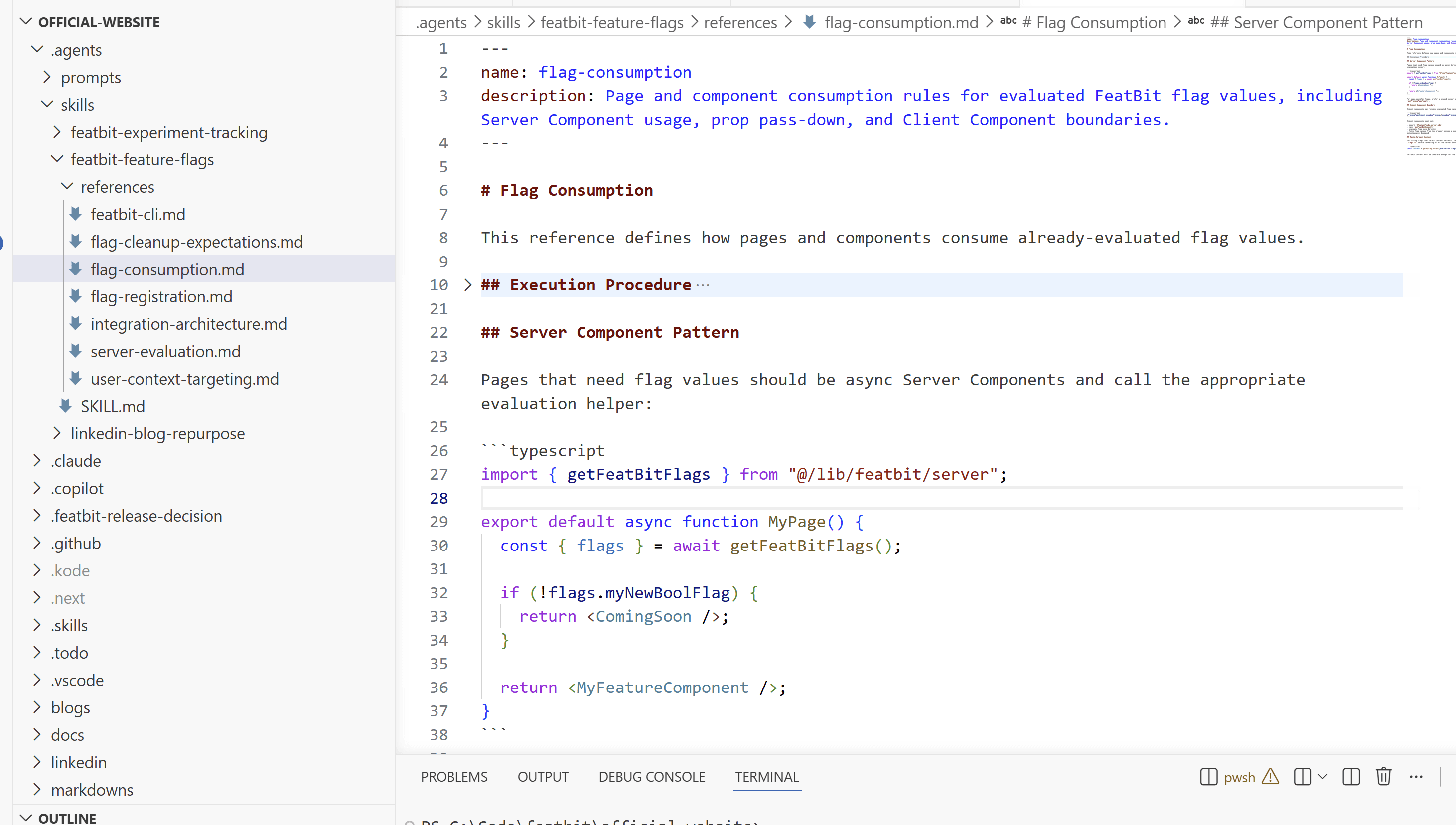 FeatBit feature flag agent skill reference